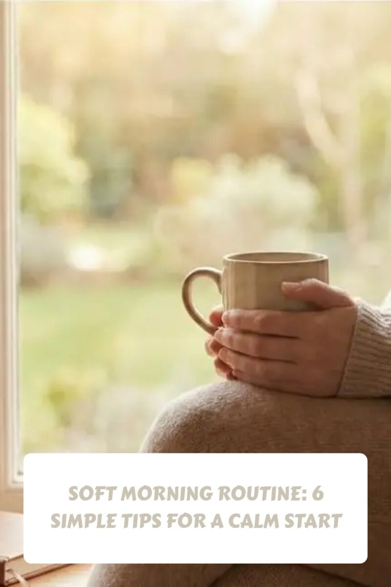 Soft Morning Routine: 6 Simple Tips for a Calm Start 3 Soft Morning Routine 6 Simple Tips for a Calm Start generated pin 138 1
